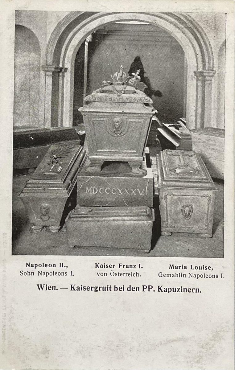 Kaisergruft bei den PP. Kapuzinern. Napoleon I und Familie