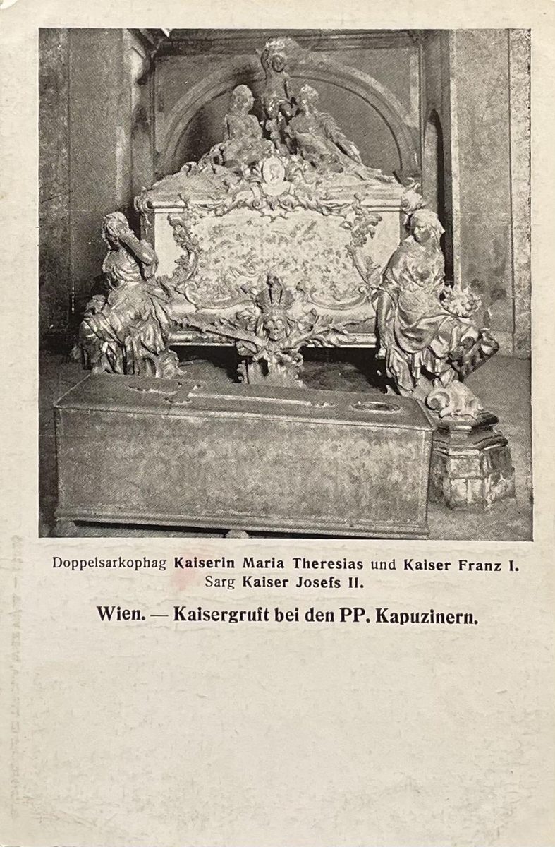 Kaisergruft bei den PP. Kapuzinern. Doppelsarkophag Franz I.