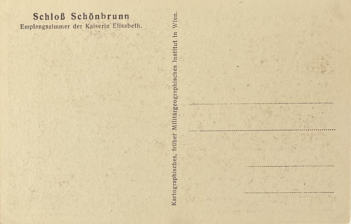 Schloss Schönbrunn: Salón de la emperatriz Elisabeth — back