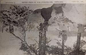 Fotografía de poste de observación de trincheras alemanas