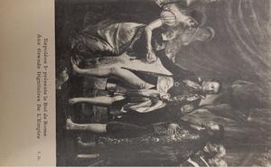 Pintura de Napoleón Bonaparte presentando al Rey de Roma a los dignatarios del gobierno francés