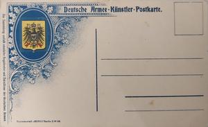 Pintura de coronel alemán y su caballo — back