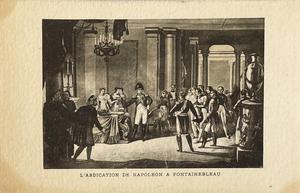 L’Abdication Napoleon a Fontainbleau