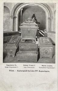 Kaisergruft bei den PP. Kapuzinern. Napoleon I und Familie