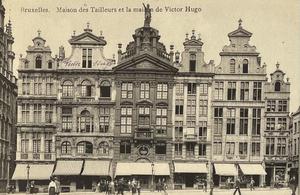 Bruxelles. Maison des Tailleurs et la maison de Victor Hugo