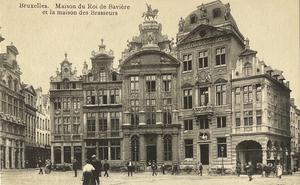Bruxelles. Maison du Roi de Baivère et la maison des Brasseurs