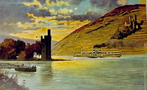 Castillo en el lago de Heidelberg