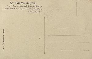 Jesús curando enfermos — back